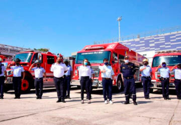 Bomberos de Barranquilla reciben equipos de protección personal