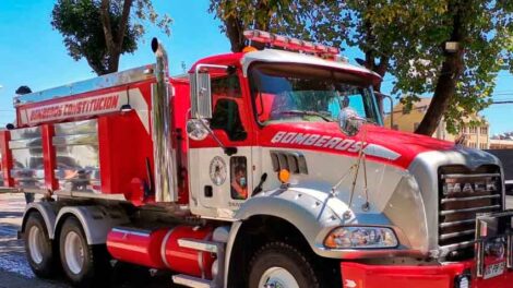 Bomberos de Constitución cuenta con un moderno camión aljibe