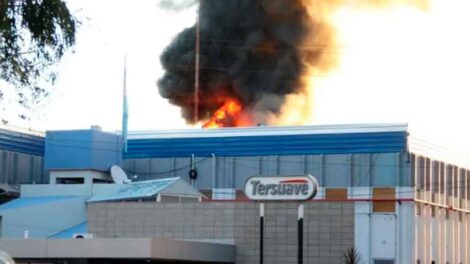 Controlaron el incendio en la fábrica Tersuave