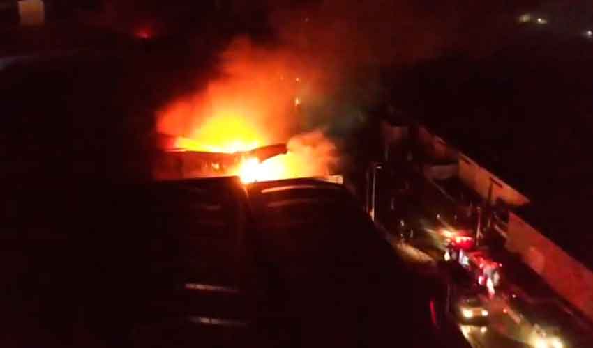 Incendio en la fábrica Australtex de Río Grande