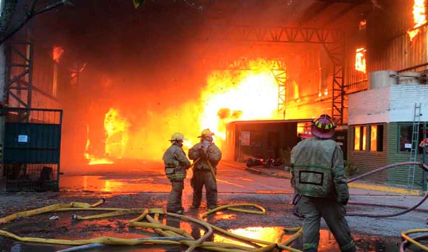 Incendio en una papelera de Don Torcuato