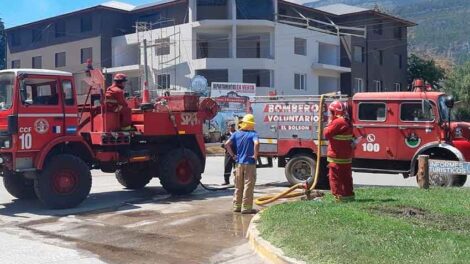 Bomberos de El Bolsón fueron vacunados contra el COVID