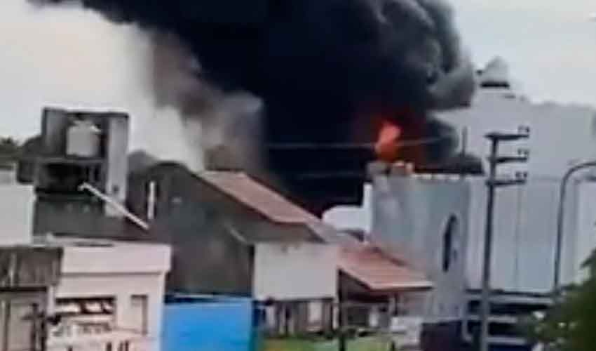 Incendio en una pinturería de Vicente López