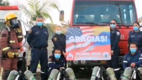 Bomberos de La Ceja recibieron donación de Estados Unidos