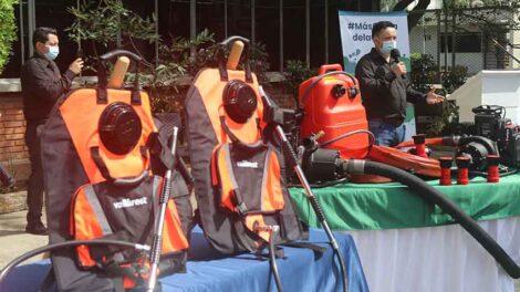 equipos Vallfirest a Bomberos del Valle de Cauca