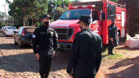 Aristóbulo del Valle cuentan con Bomberos de la Policía