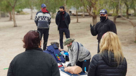 Los Bomberos de Potrerillos se capacitan en Socorrismo