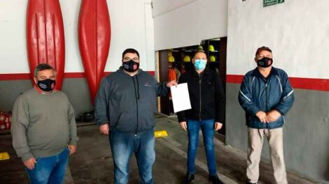 Entregan un subsidio a Bomberos Voluntarios de Villa Ascasubi