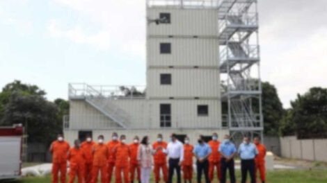 Inauguran torre de entrenamiento en Central de Bomberos
