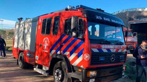 Bomberos de 25 de Mayo con nuevo autobomba