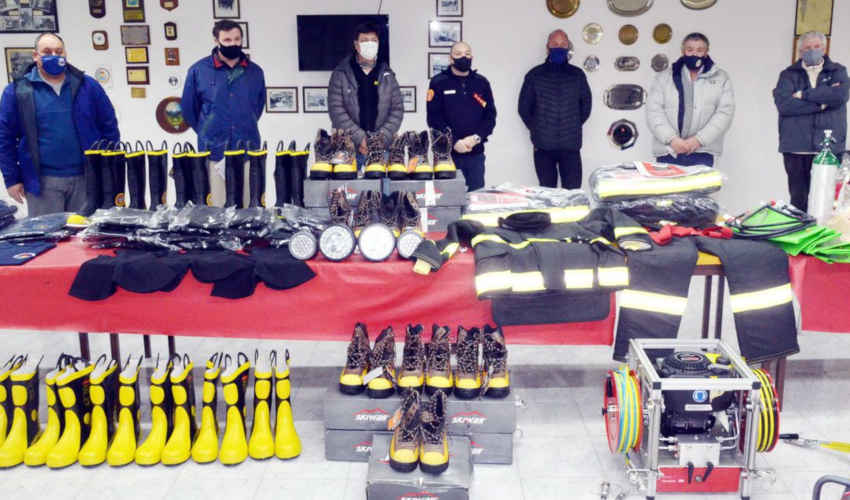 Bomberos Voluntarios de Coronel Pringles con nuevos equipos
