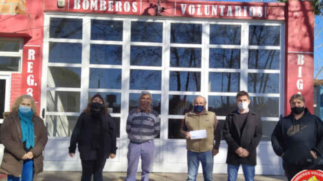 Bomberos Voluntarios de Bigand recibieron un subsidio