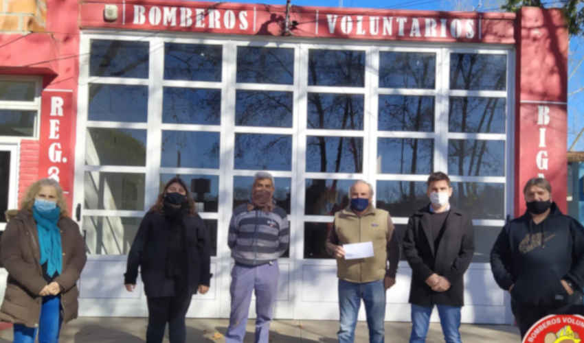 Bomberos Voluntarios de Bigand recibieron un subsidio