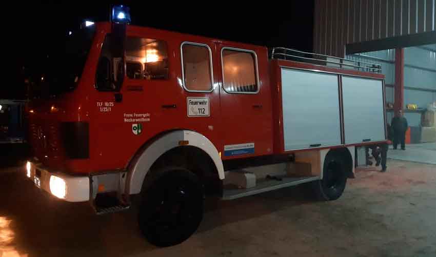 Bomberos Voluntarios de Villars con nueva unidad