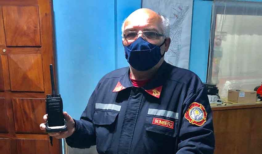 Bomberos de San Vicente incorporaron un nuevo sistema de comunicación