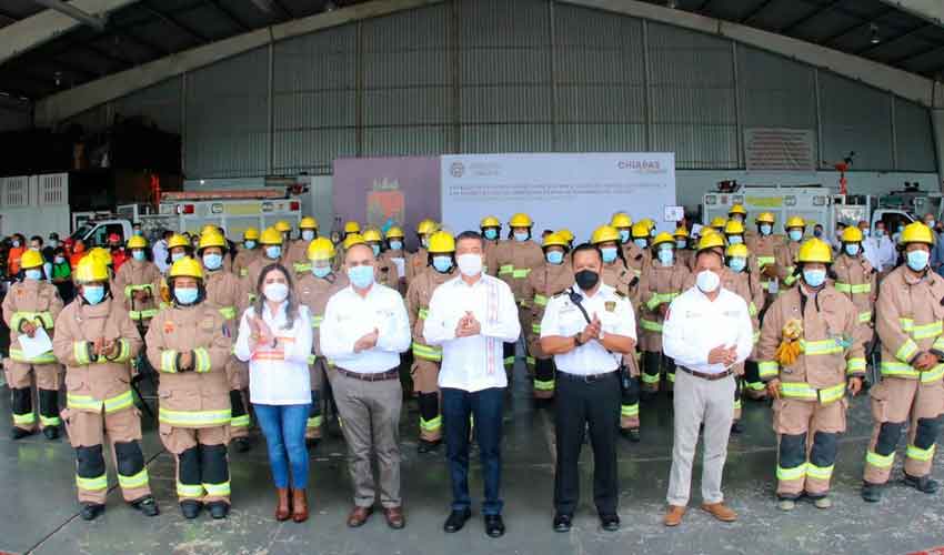 Conmemoran el Día del Bombero en Chiapas