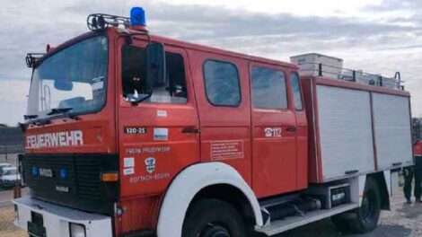 Bomberos de Puerto Rico traen una nueva autobomba donada por Alemania