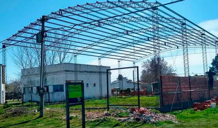 Comenzó la obra del futuro Cuartel de Bomberos de Pueblo General Belgrano