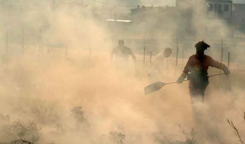 Herido un bombero forestal al ser arrollado por un camión