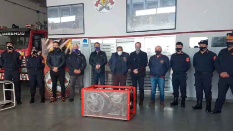Donan un compresor al Cuartel de Bomberos Voluntarios