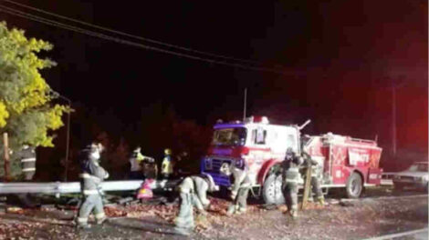 Bomberos irá a la justicia para que Autopista reponga carro accidentado