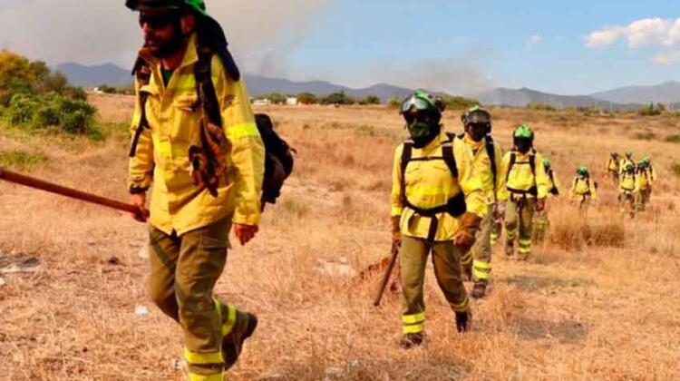 Dado de alta el segundo bombero herido en el incendio de Sierra Bermeja