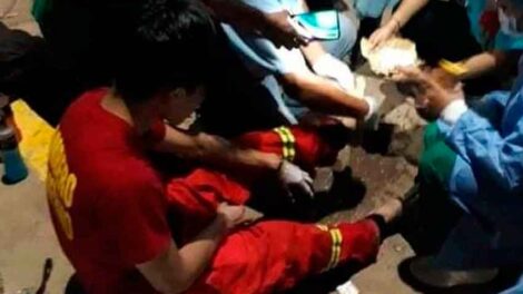 Bomberos quemados denuncias y evaluación del origen del incendio