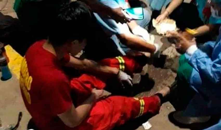 Bomberos quemados denuncias y evaluación del origen del incendio