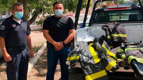 Recibe La Cruz equipamiento para el Cuerpo de Bomberos