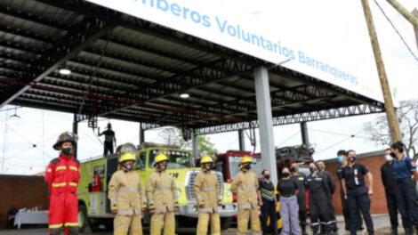Inauguraron importantes obras en el primer cuartel de bomberos del Chaco