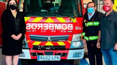 Presentado el camión de bomberos adaptado para el casco antiguo