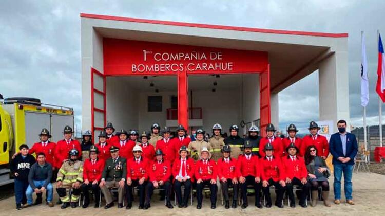Inauguran nuevo cuartel de compañía de Bomberos en Carahue