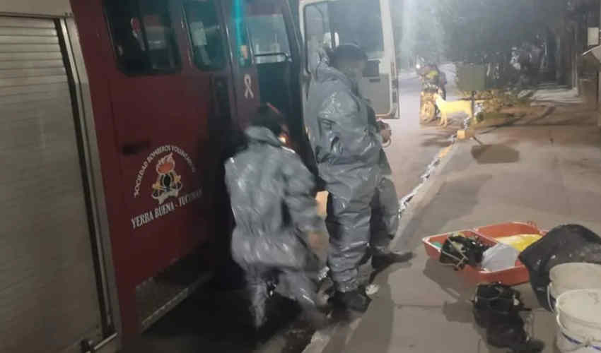 Bomberos de Yerba Buena controlaron un derrame de mercurio
