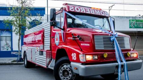 Bomberos Voluntarios de Tilisarao presento nuevo equipamiento