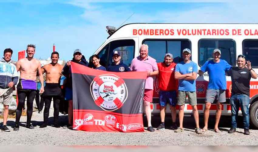 Bomberos de Olavarria certificaron para buzos de rescate