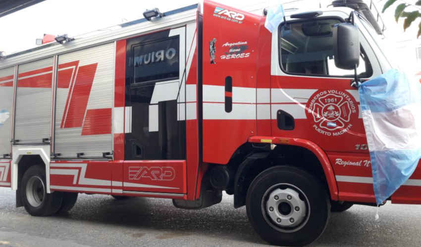 Bomberos Voluntarios de Puerto Madryn presentó una nueva unidad