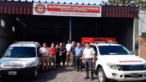 Giran aportes económicos a Bomberos de San Agustín