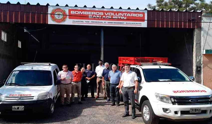 Giran aportes económicos a Bomberos de San Agustín
