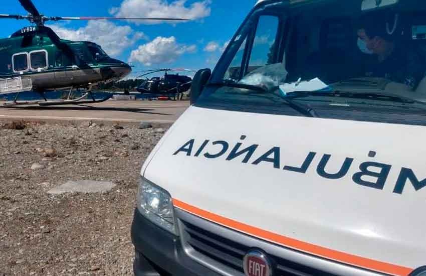 Trasladaron a un bombero neuquino picado por una avispa