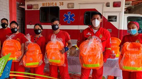 Entrega de Mochilas Equipadas y Kit de Protección COVID