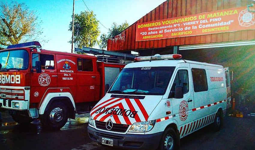 Bomberos de La Matanza salvaron a una beba