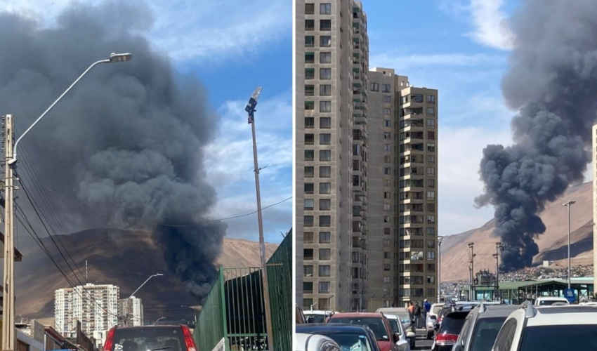Incendio en Iquique deja mas de 30 viviendas consumidas por el fuego