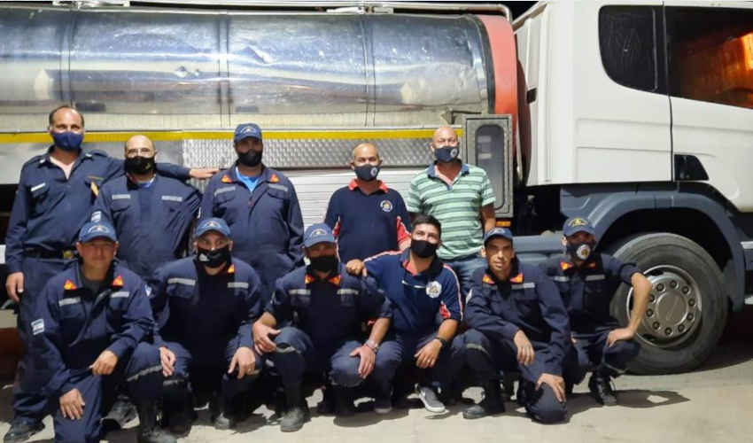 Bomberos de San Francisco de Bellocq con nuevo cisterna