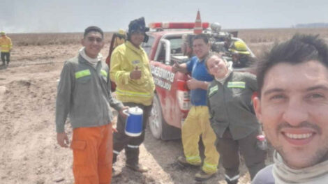 Bomberos voluntarios del Chaco colaboran en Corrientes