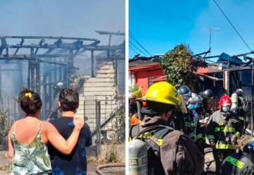 Los Ángeles: Un incendio de difícil acceso deja un bombero lesionado