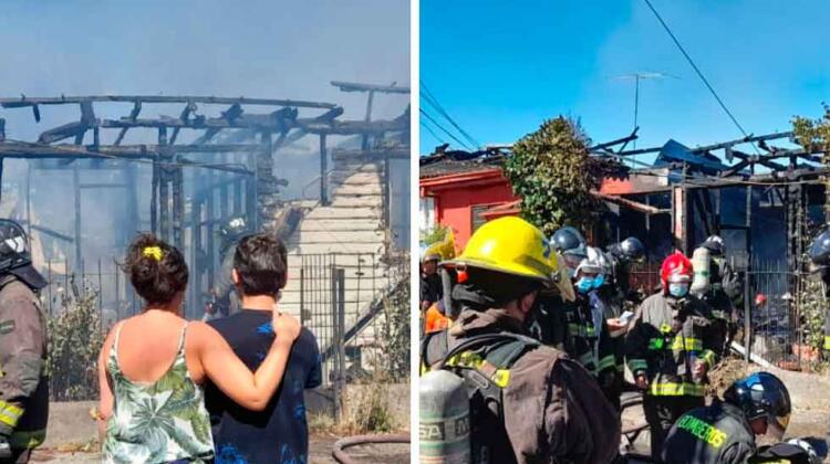 Los Ángeles: Un incendio de difícil acceso deja un bombero lesionado