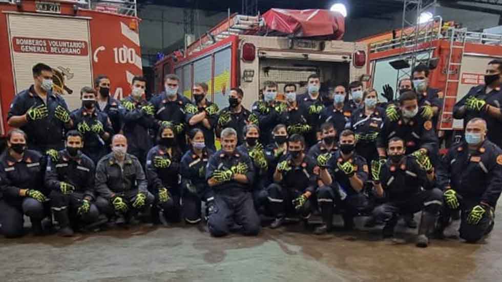 Bomberos Voluntarios General Belgrano recibieron equipos de protección