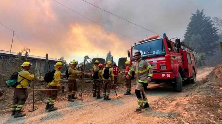 Incendio forestal en Penco sigue fuera de control: sospechan intencionalidad