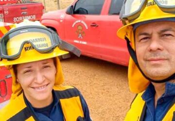 Dos bomberos lomenses en Corrientes: "Nunca vivimos algo tan fuerte"