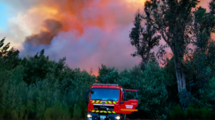 Alerta Roja en Coelemu por incendio que amenaza viviendas